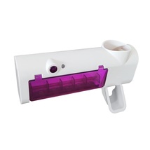 免打孔牙刷消毒器智能紫外线杀菌牙刷消毒架自动挤牙膏器