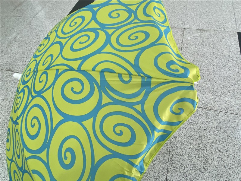 90公分沙滩伞36寸沙滩伞绿色花纹图案详情图9