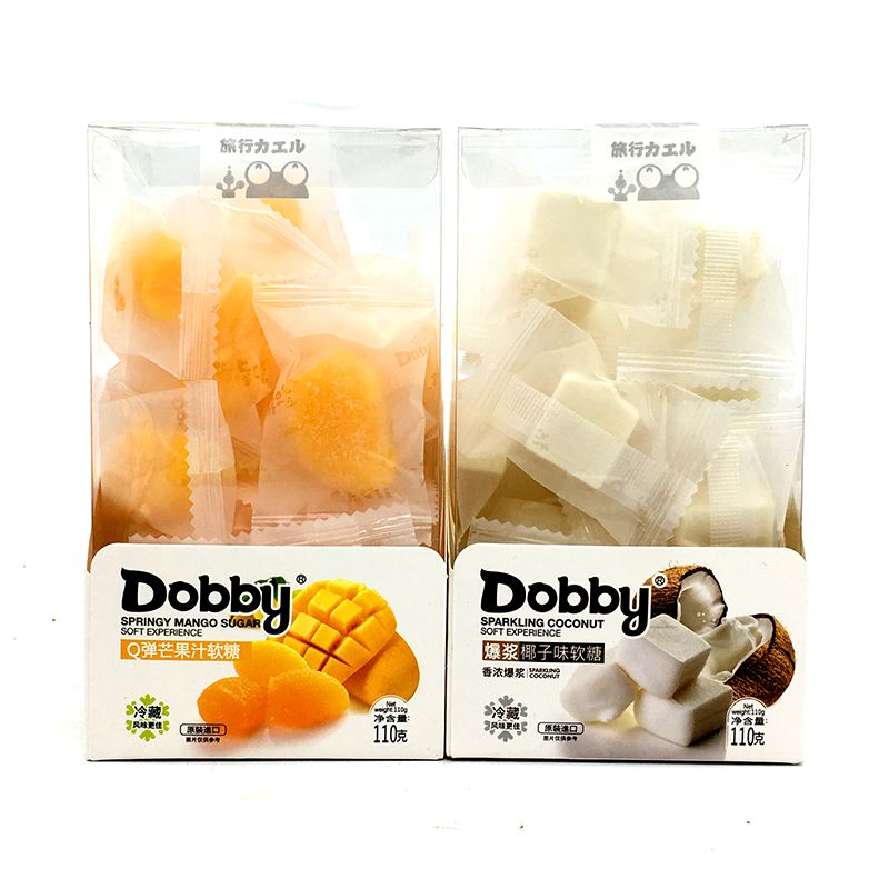 Dobby哆比爆浆椰子味软糖180g图
