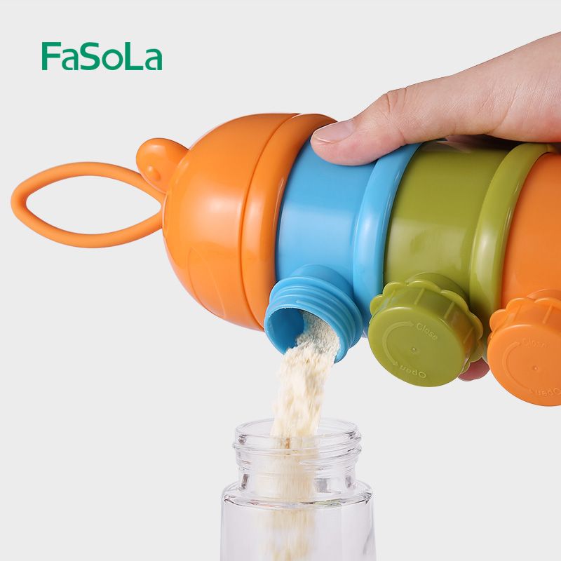 FaSoLa奶粉盒便携式外出装婴儿奶粉罐大容量密封罐宝宝方便奶粉格详情图3
