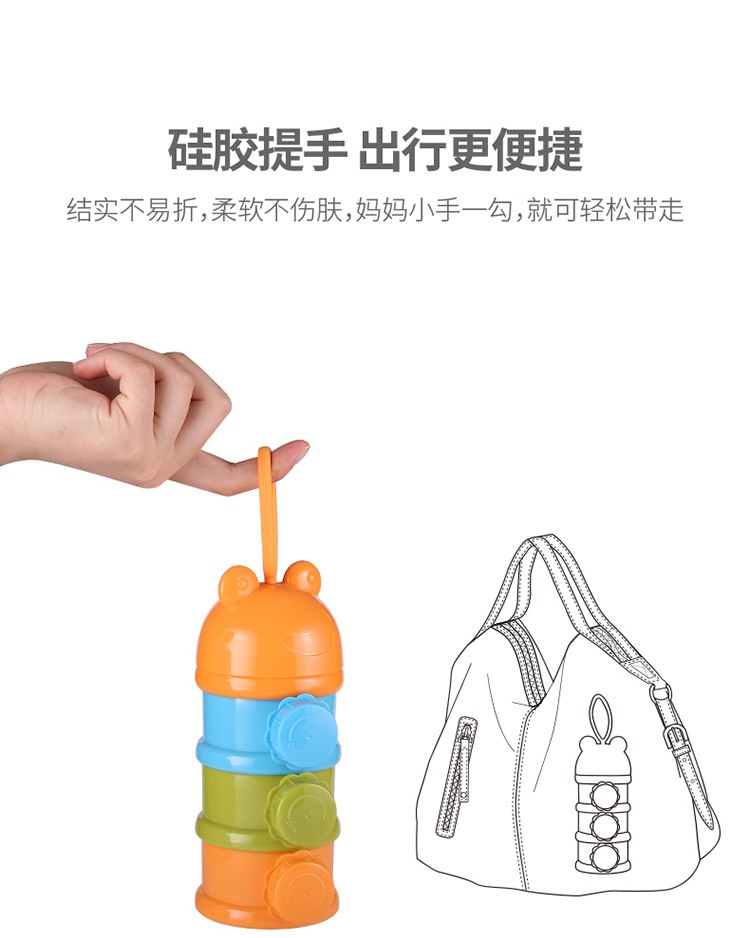 FaSoLa奶粉盒便携式外出装婴儿奶粉罐大容量密封罐宝宝方便奶粉格详情图17