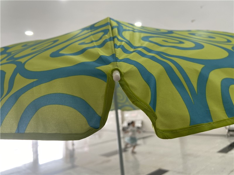 90公分沙滩伞36寸沙滩伞绿色花纹图案详情图3