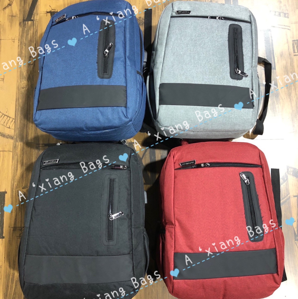 多功能手提双肩两用背包 带USB数据线 男女适用