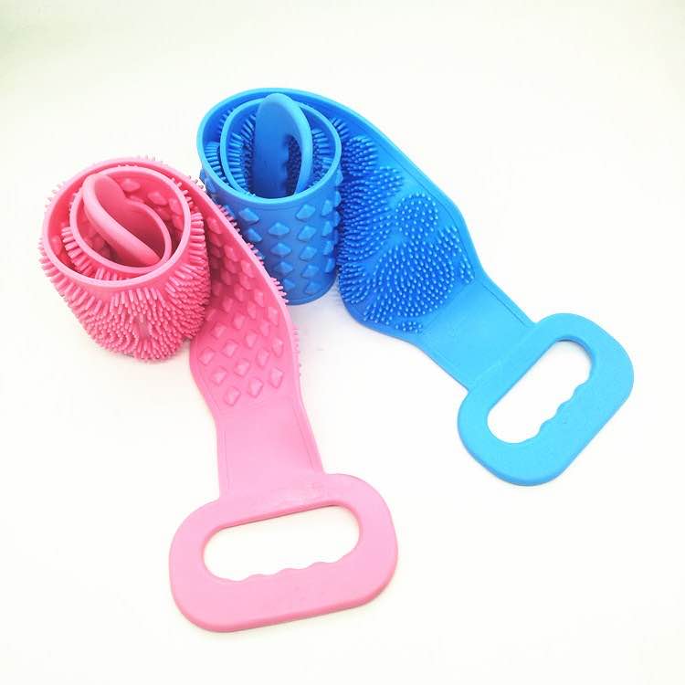 硅胶洗澡巾长条搓澡搓背巾双层后背加长强力搓澡神器沐浴洗澡刷