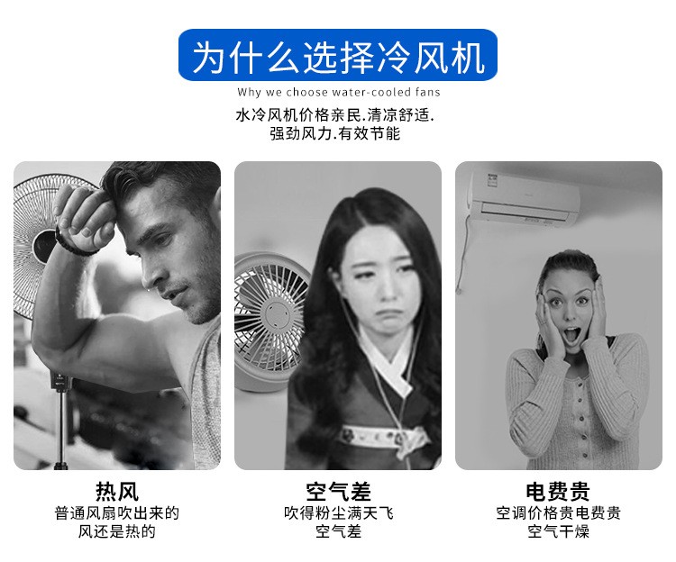 大风量可移动冷风机家用小型制冷器工业水冷空调降温制冷风扇工厂详情图1