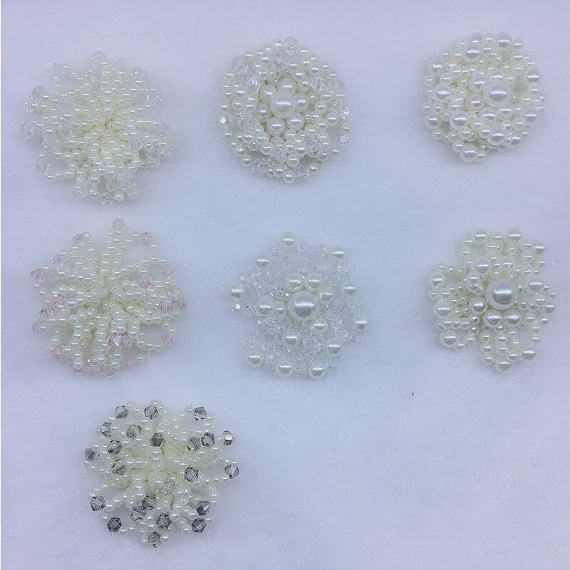 Purple cherry blossom language pearl crystal accessories