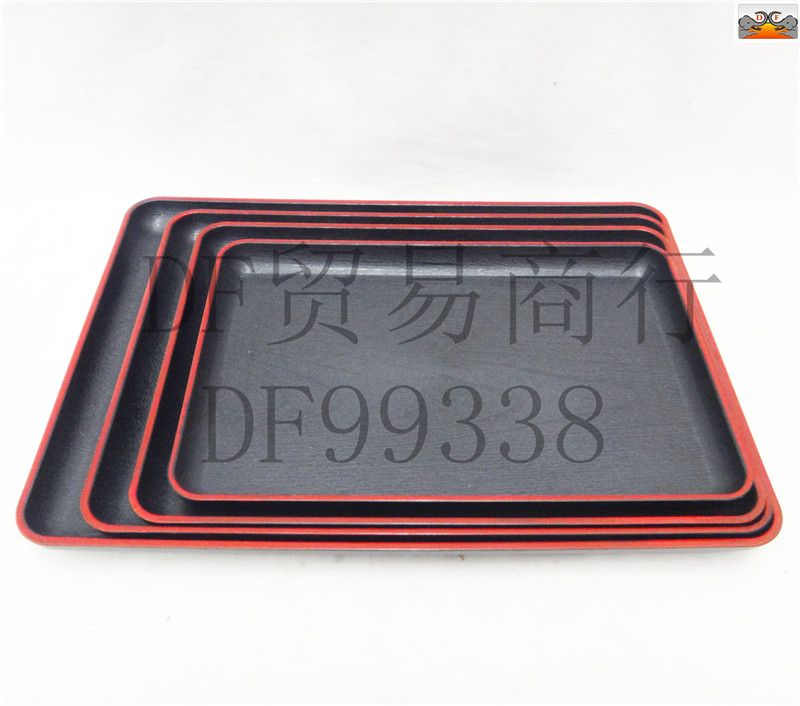 DF99338 Tray Plastic Japanese Korean Food tray Non-slip rectangular Hotel Serving Food Burger KFC Plate Restaurant DF TRADING HOUSE