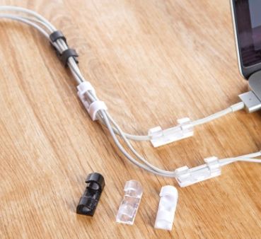 电线收纳理线器线卡子固定网线走线神器自粘卡扣免钉墙数据线夹子