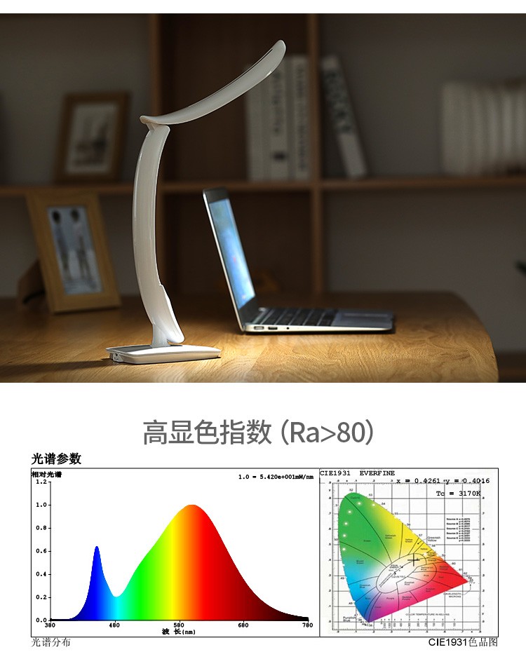 保视力护眼可充电LED台灯学习儿童书桌大学生宿舍卧室详情图7