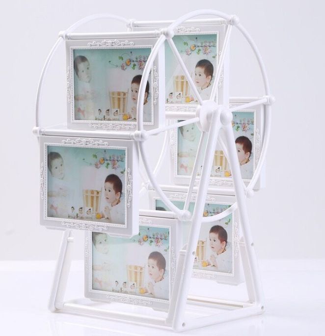 Picture frame Wholesale cartoon children's 5 inch Ferris wheel Big Windmill Creative picture frame rotation combination plastic children's picture frame Application Scenario