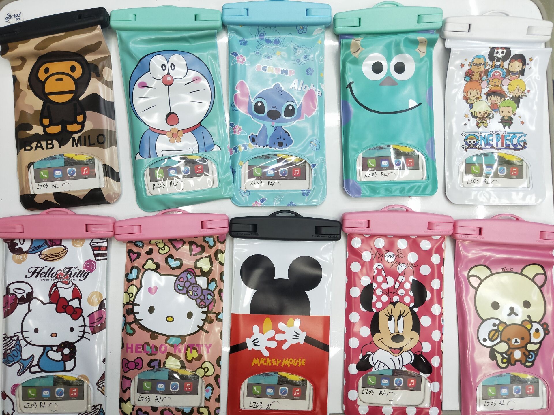 手机防水袋 PVC 防水袋 LZ03卡通手机防水袋 轻松熊详情图2