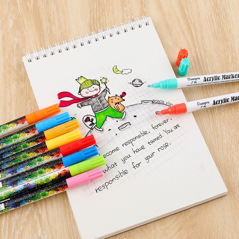Factory direct sales. Wholesale of 130-36 color graffiti, painting, acrylic color markers, office marking and marker pens Specification image