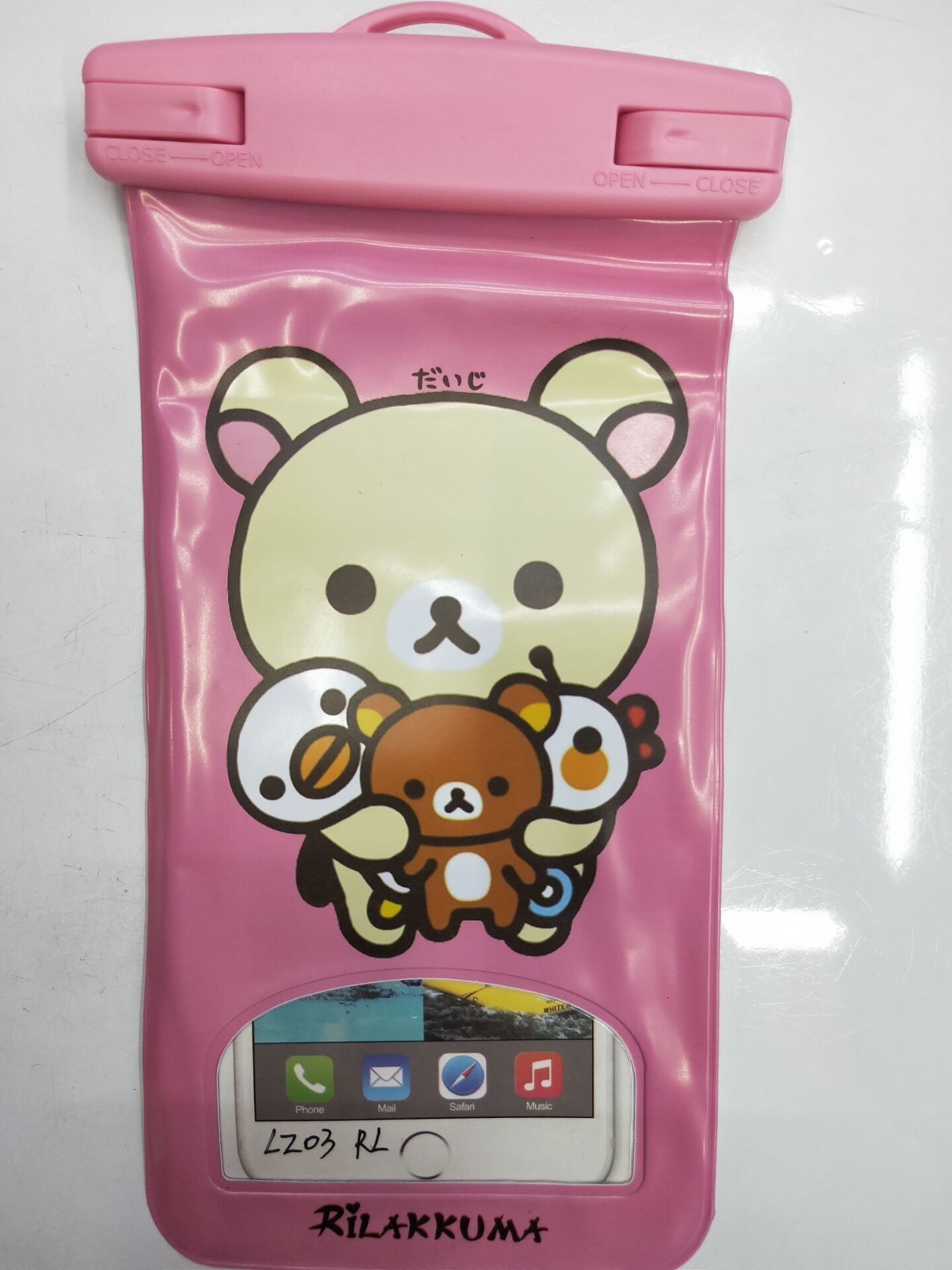 手机防水袋 PVC 防水袋 LZ03卡通手机防水袋 轻松熊详情图1