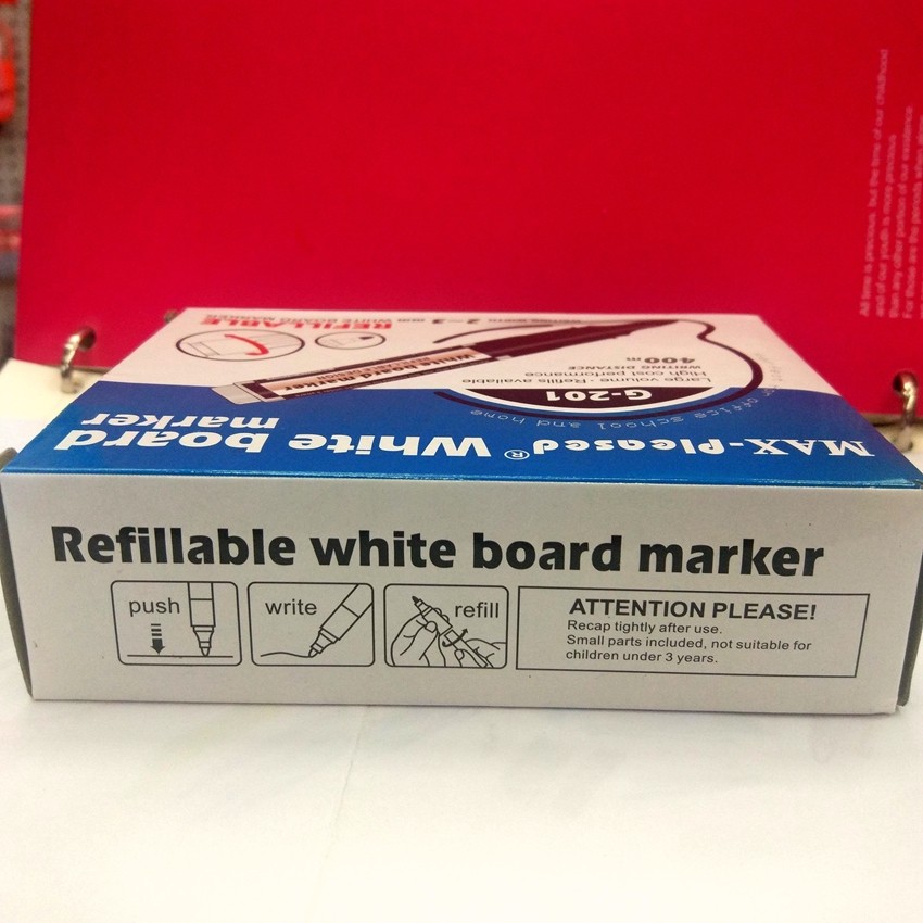 G-201 Interchangeable Core Whiteboard Pen Interchangeable Ink Bag Whiteboard Pen Round Head Cutter Head Oblique Head Whiteboard Pen Item Picture