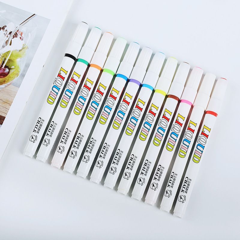 Factory direct sales, Guangna 2085 color dust-free liquid chalk, teaching and office erasable writing pen set wholesale details Picture