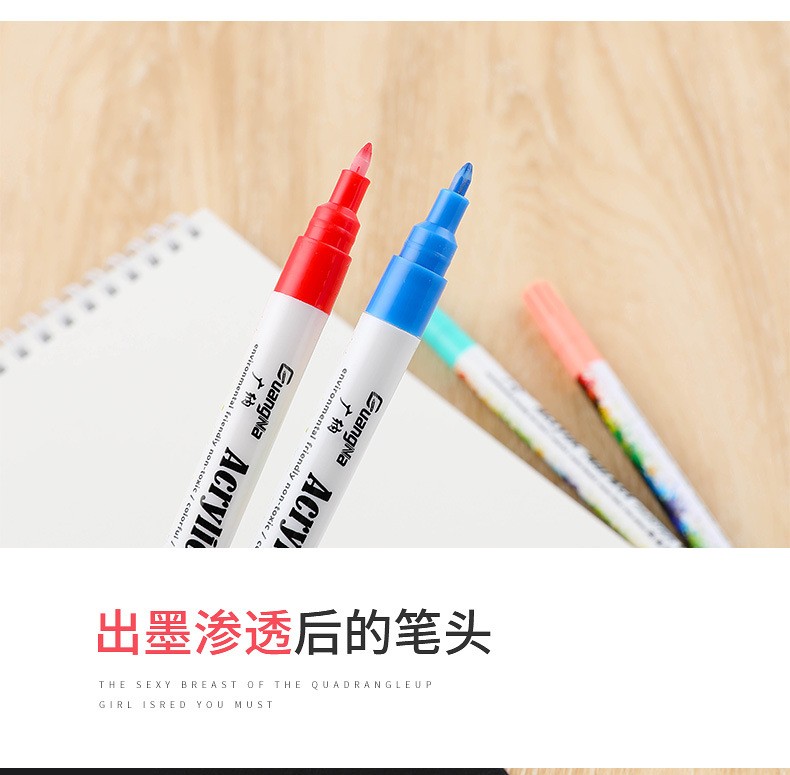Factory direct sales. Wholesale of 130-36 color graffiti, painting, acrylic color markers, office marking and marker pens pic 7