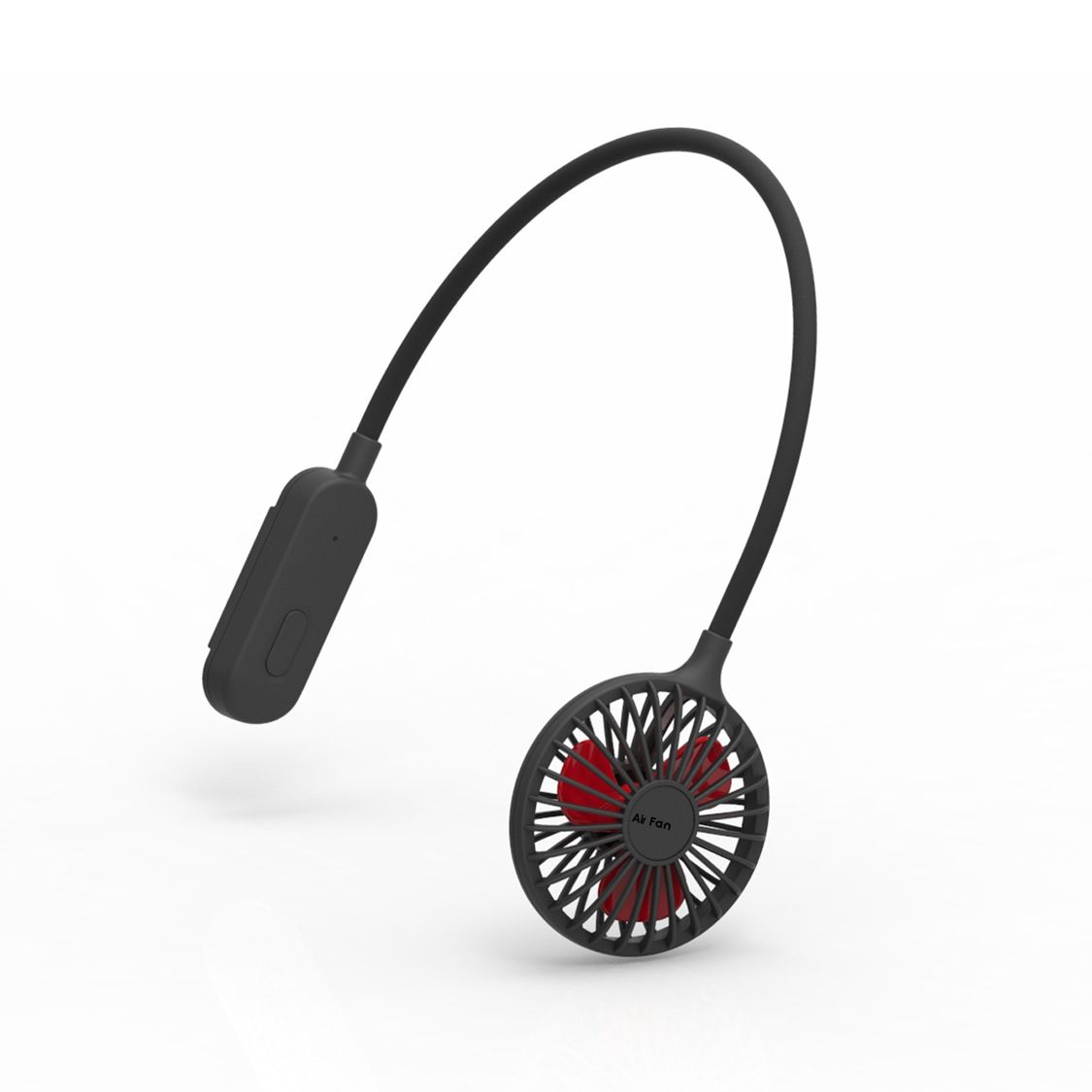 Earphone fan Neck fan Office portable fan Charging folding Mini carry-on small