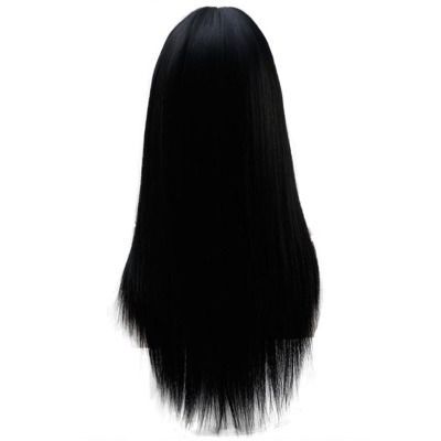 New mid-parted long straight synthetic fiber wigs from Europe, America and Africa Application Scenario