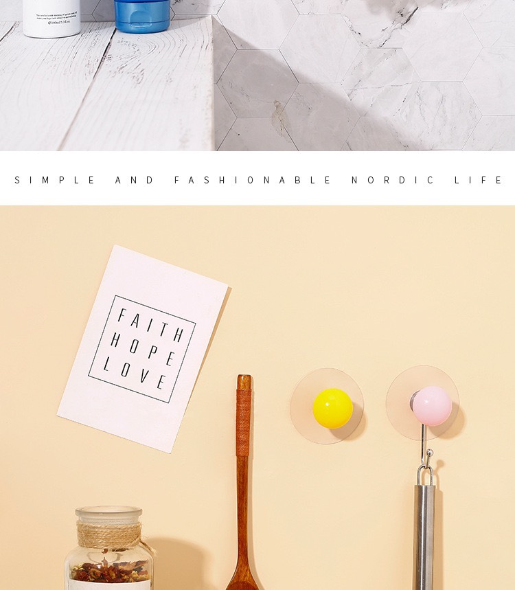 创意蘑菇挂钩厨房浴室卧室墙壁免打孔钩子挂衣帽门后强力无痕粘钩详情5