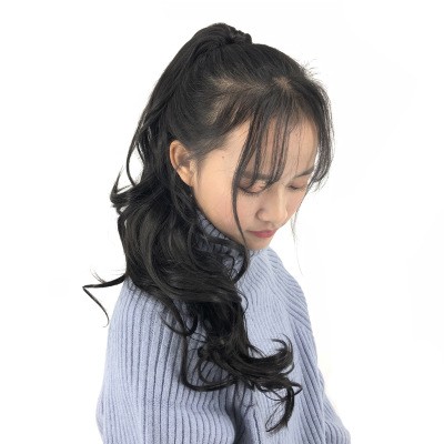 New European and American style wigs with curly hair claws, ponytail and tiger clips, and synthetic fiber wigs detail image 4