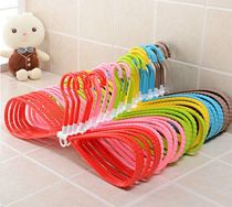 Rotary dry and wet dual-use three-dimensional plastic non-slip hangers multi-use clothes drying clothes hanging scarf hanging wholesale