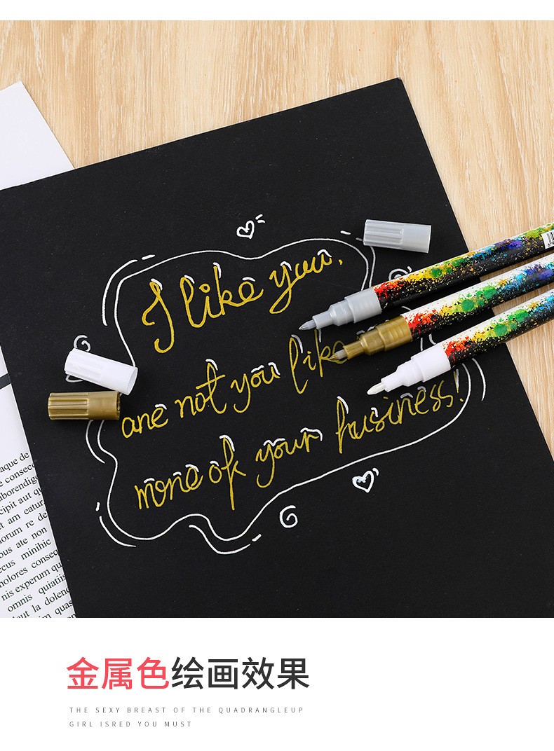 Factory direct sales. Wholesale of 130-36 color graffiti, painting, acrylic color markers, office marking and marker pens pic 9