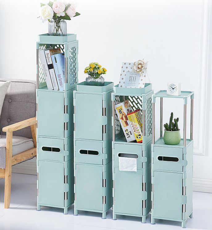 Toilet storage cabinet sandwiching cabinet Toilet 20cm drawer type shelf household plastic bathroom super narrow cabinet