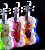 创意卡通多功能吉他相框小提琴储钱罐5寸幼儿园礼品相框存钱罐