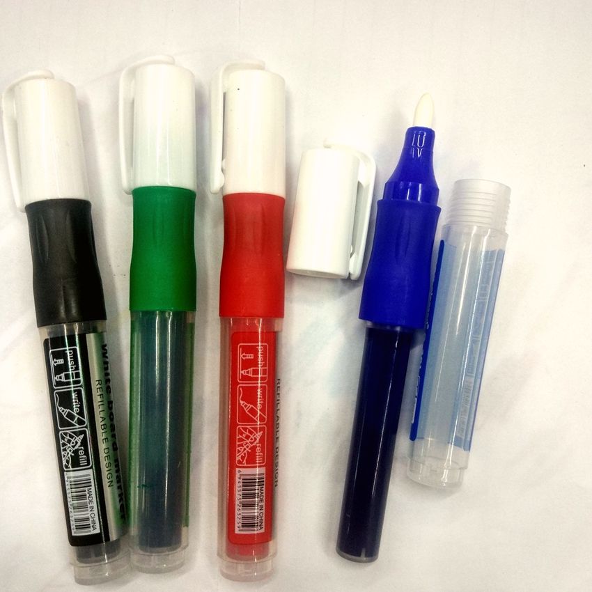 G-201 Interchangeable Core Whiteboard Pen Interchangeable Ink Bag Whiteboard Pen Round Head Cutter Head Oblique Head Whiteboard Pen
