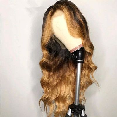 New European and American golden yellow highlighted long curly hair, cross-border best-selling mid-parted synthetic fiber hair cap for women Application Scenario