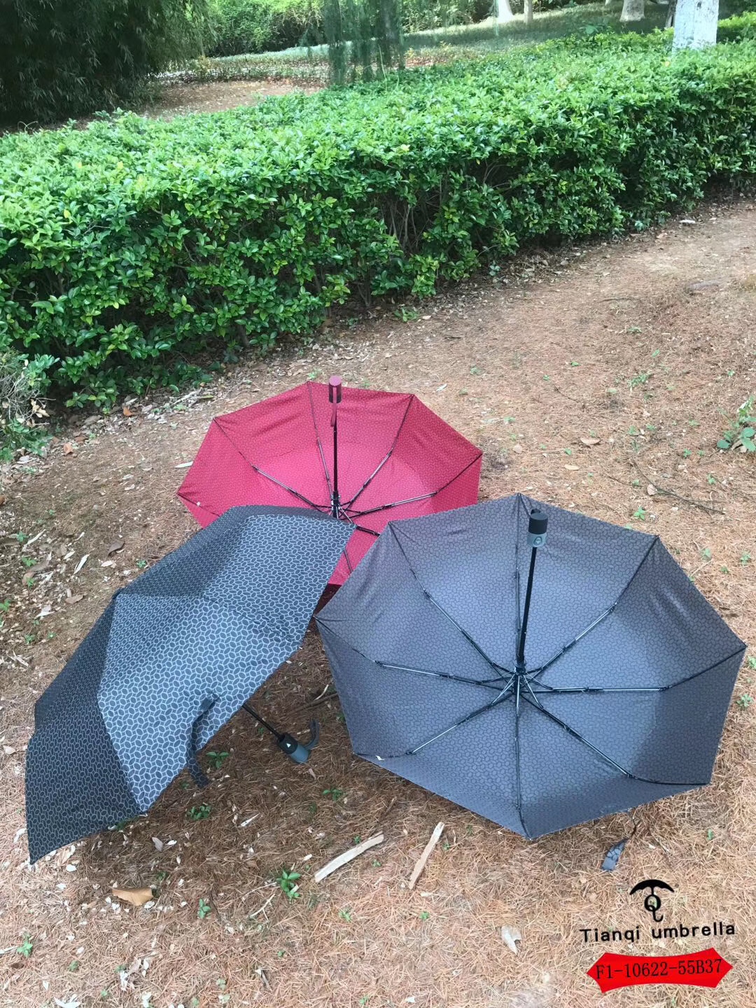 F1-10622-55B37三折自动防风防紫外线晴雨伞详情图4
