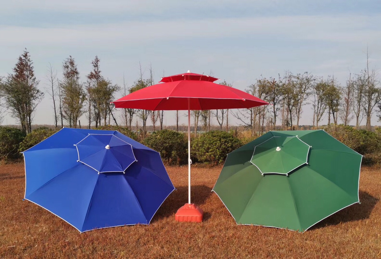 Double-layer fiber umbrella with a diameter of 3 meters