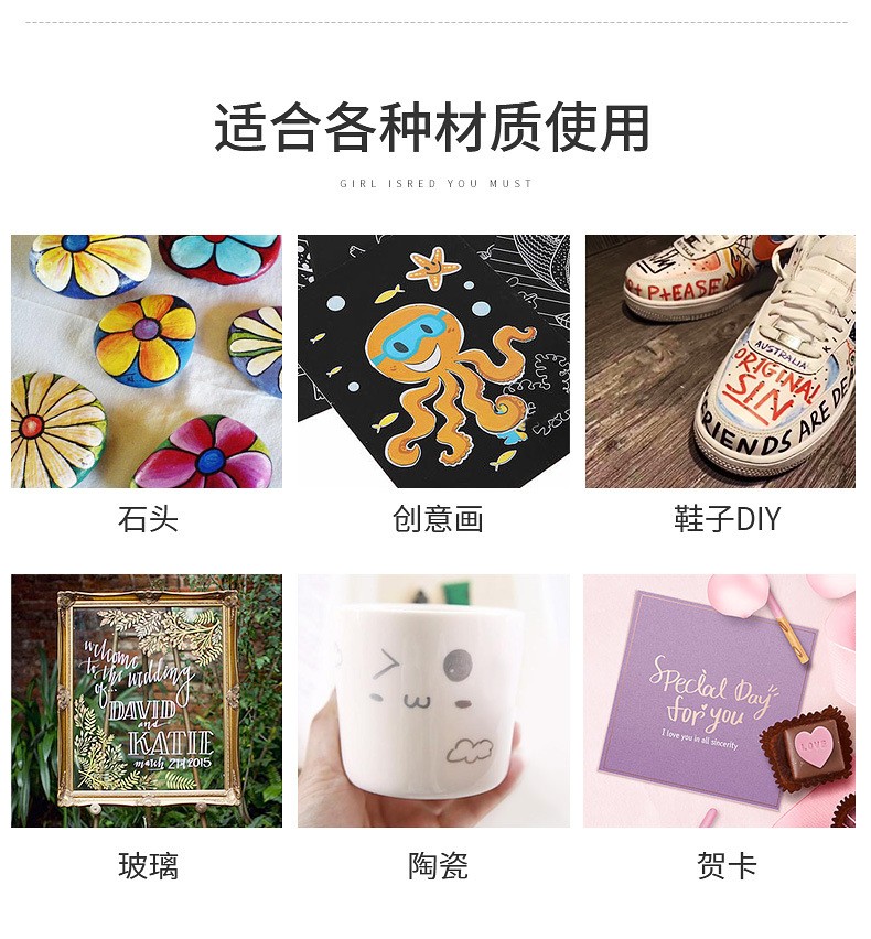 Factory direct sales. Wholesale of 130-36 color graffiti, painting, acrylic color markers, office marking and marker pens pic 4