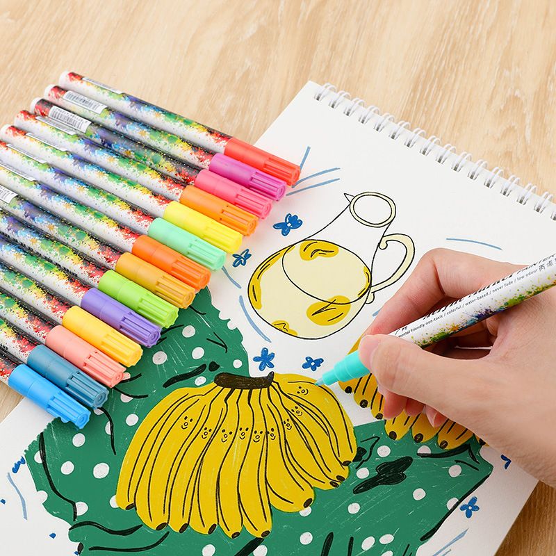 Factory direct sales. Wholesale of 130-36 color graffiti, painting, acrylic color markers, office marking and marker pens details Picture