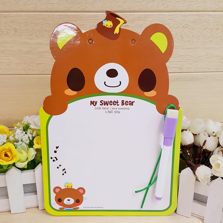 卡通写字板 儿童画板 儿童益智玩具 可擦白板 留言板白底实物图