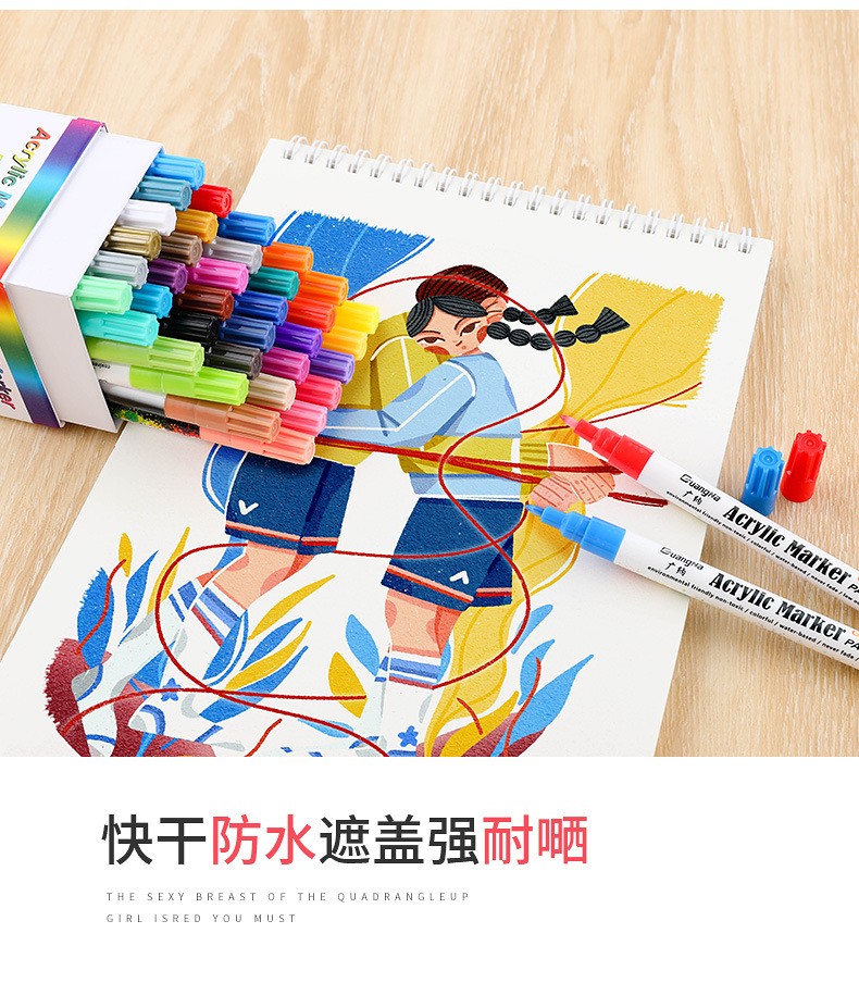 Factory direct sales. Wholesale of 130-36 color graffiti, painting, acrylic color markers, office marking and marker pens pic 11