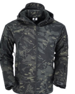 Sharkskin down jacket, outdoor camouflage down jacket