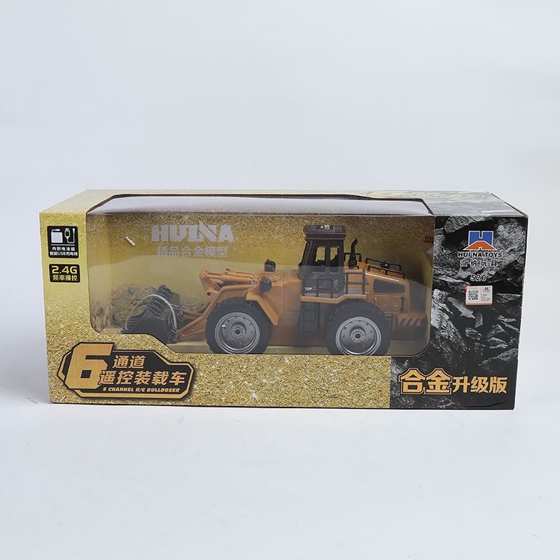 Yiwu Selection 1:18 Six-channel alloy bulldozer 520#/F1-150 details Picture