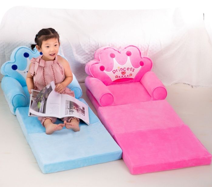 New children's folding sofa, baby seat, kindergarten stool, cartoon multi-functional lazy person lying and sleeping sofa Specification image