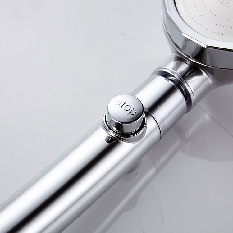 Pressurized shower head, crystal-plated diamond ring, household high-pressure bath, shower head, showerhead factory direct sales details Picture