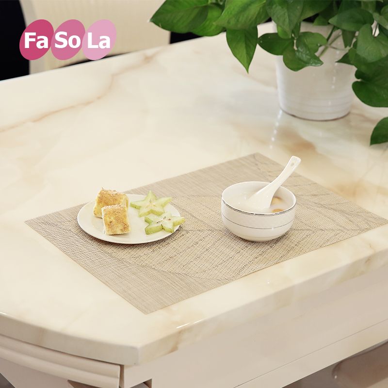 fasola日式餐垫隔热垫 餐桌垫隔热 西餐垫碗垫（2片蓝款）详情图2