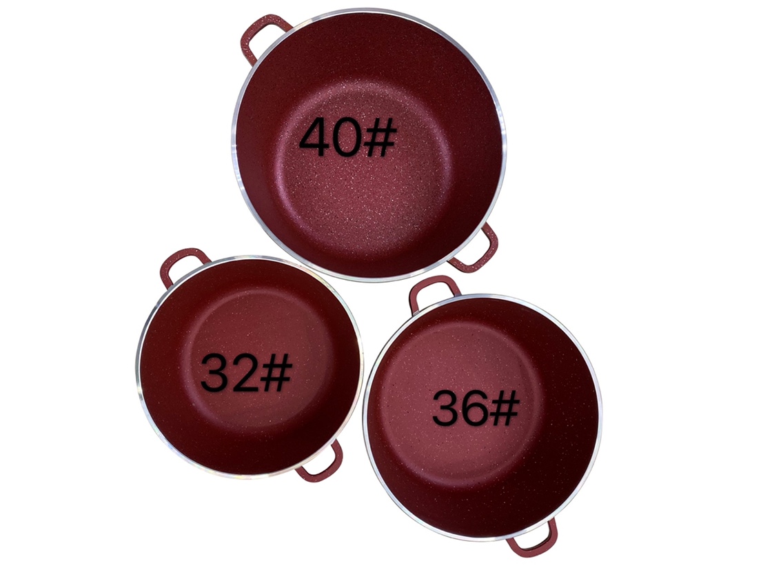 Yuhao Kitchenware Soup pot 40 red