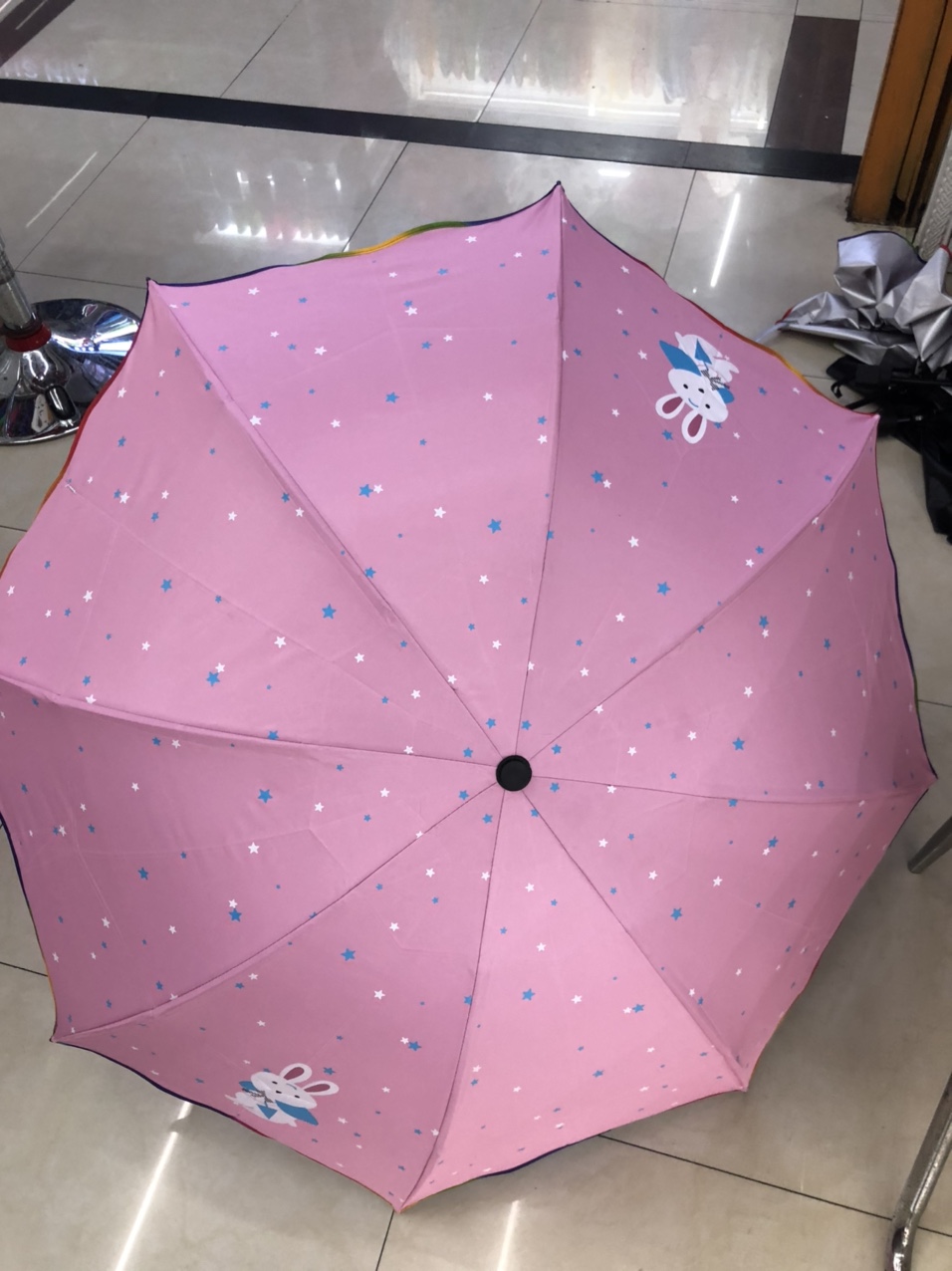 三节190T银胶太阳伞