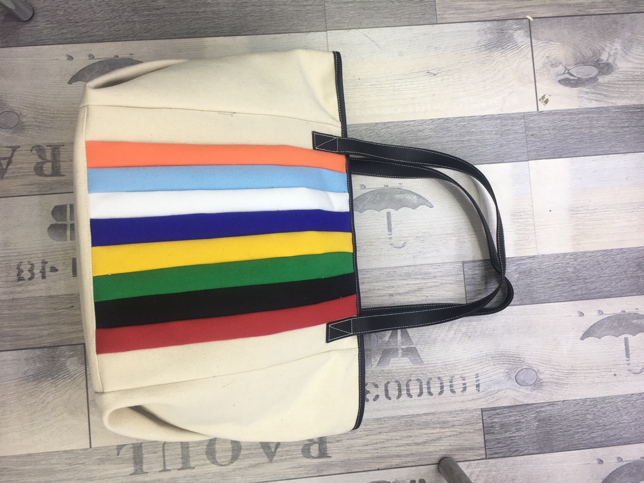 New colorful patchwork canvas one-shoulder bag for women thumbnail
