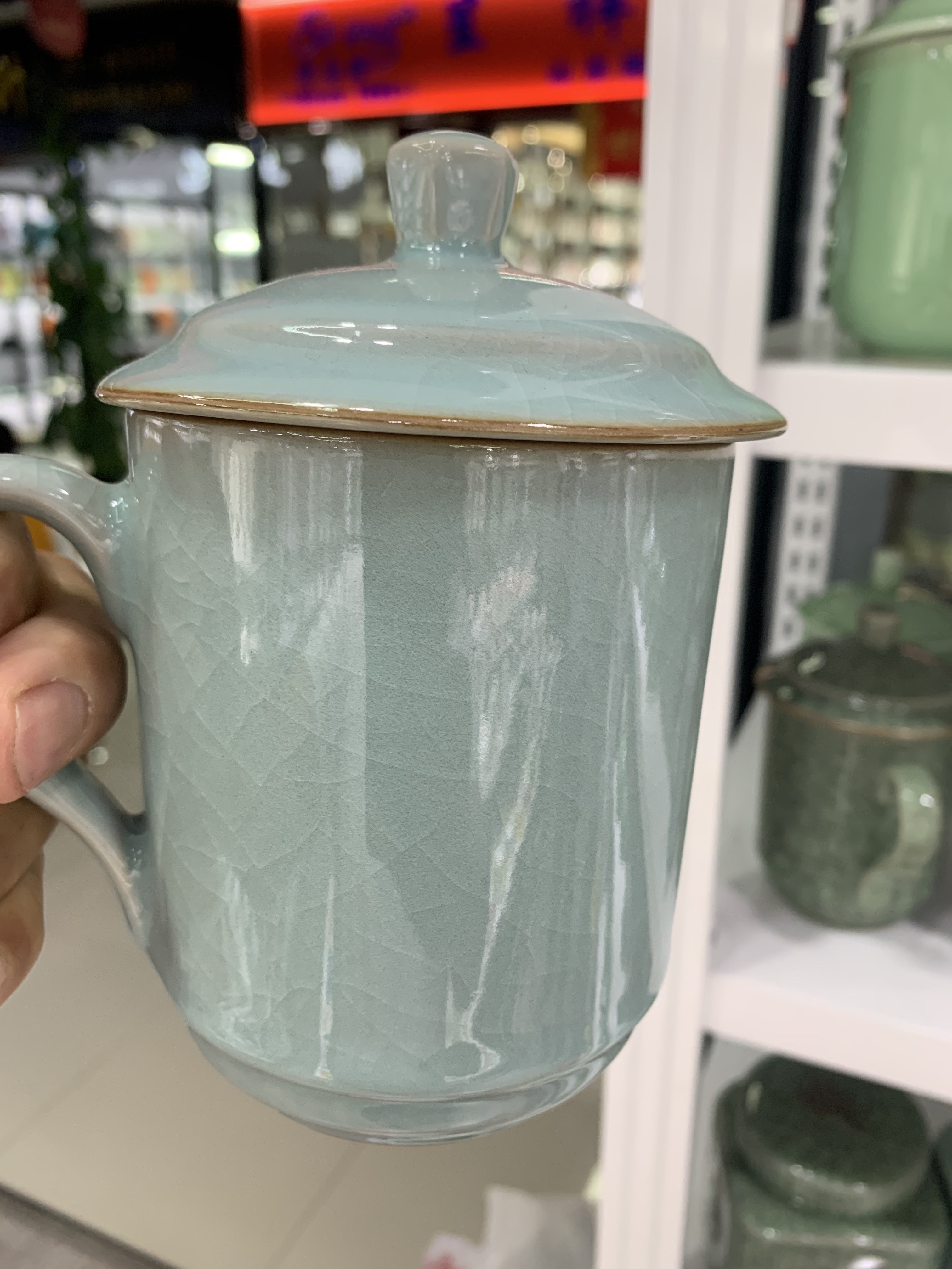 Celadon office cup details Picture