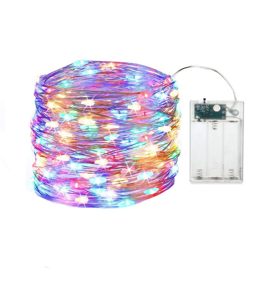 Cross-border best-selling 8-function battery box copper wire lamp home decoration mini light string Application Scenario