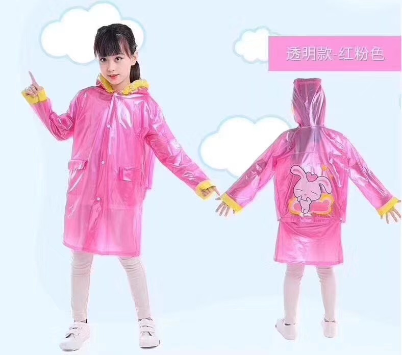 PVC加厚卡通背包雨衣