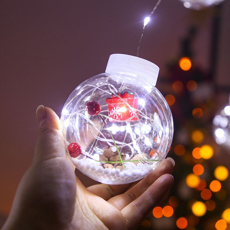 Amazon's new copper wire bulb curtain light, Santa Claus copper wire light Application Scenario