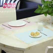 fasola日式餐垫隔热垫 餐桌垫隔热 西餐垫碗垫（2片蓝款）
