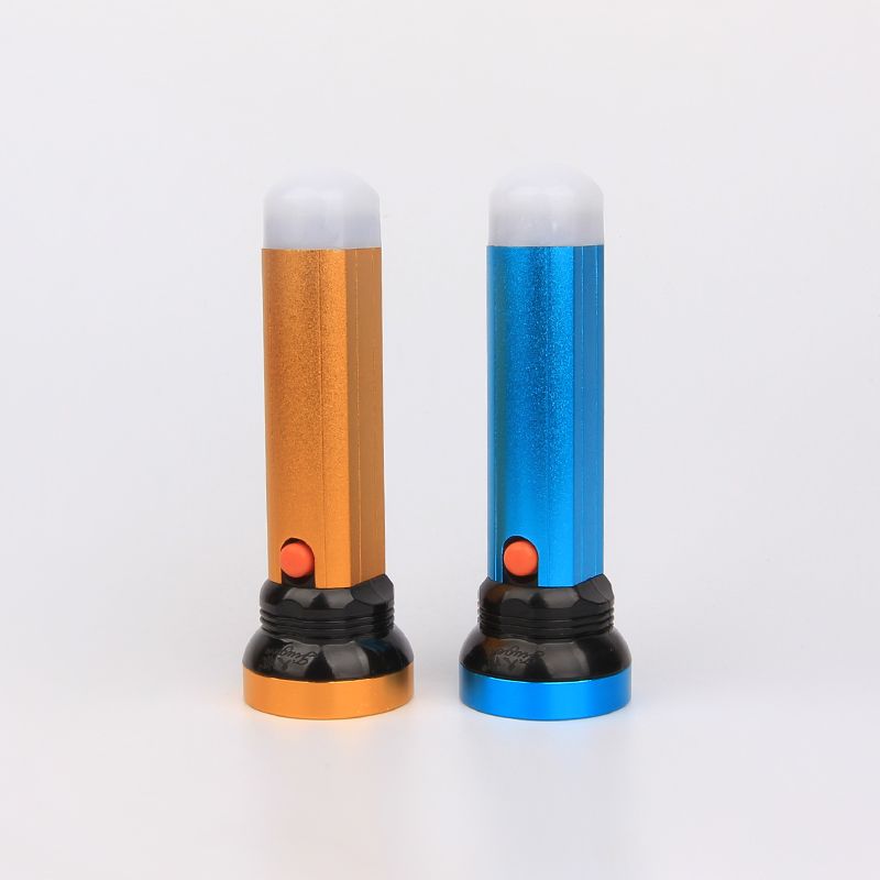 Jg-519 Aluminum alloy rechargeable lithium battery Flashlight household convenient blackout emergency lighting full figure